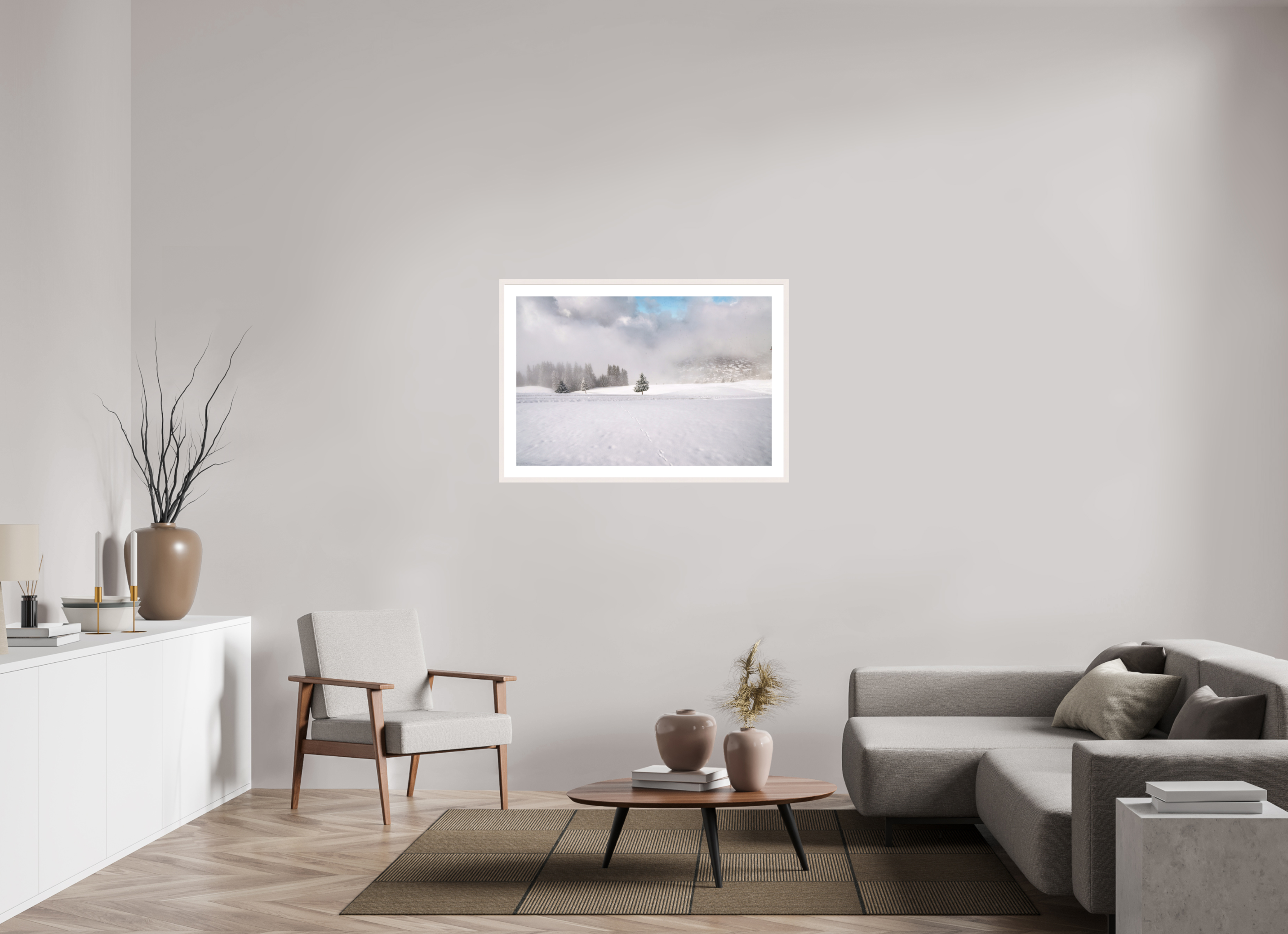105 x 70 cm, Frame Hambourg 20mm One Tree Verbier