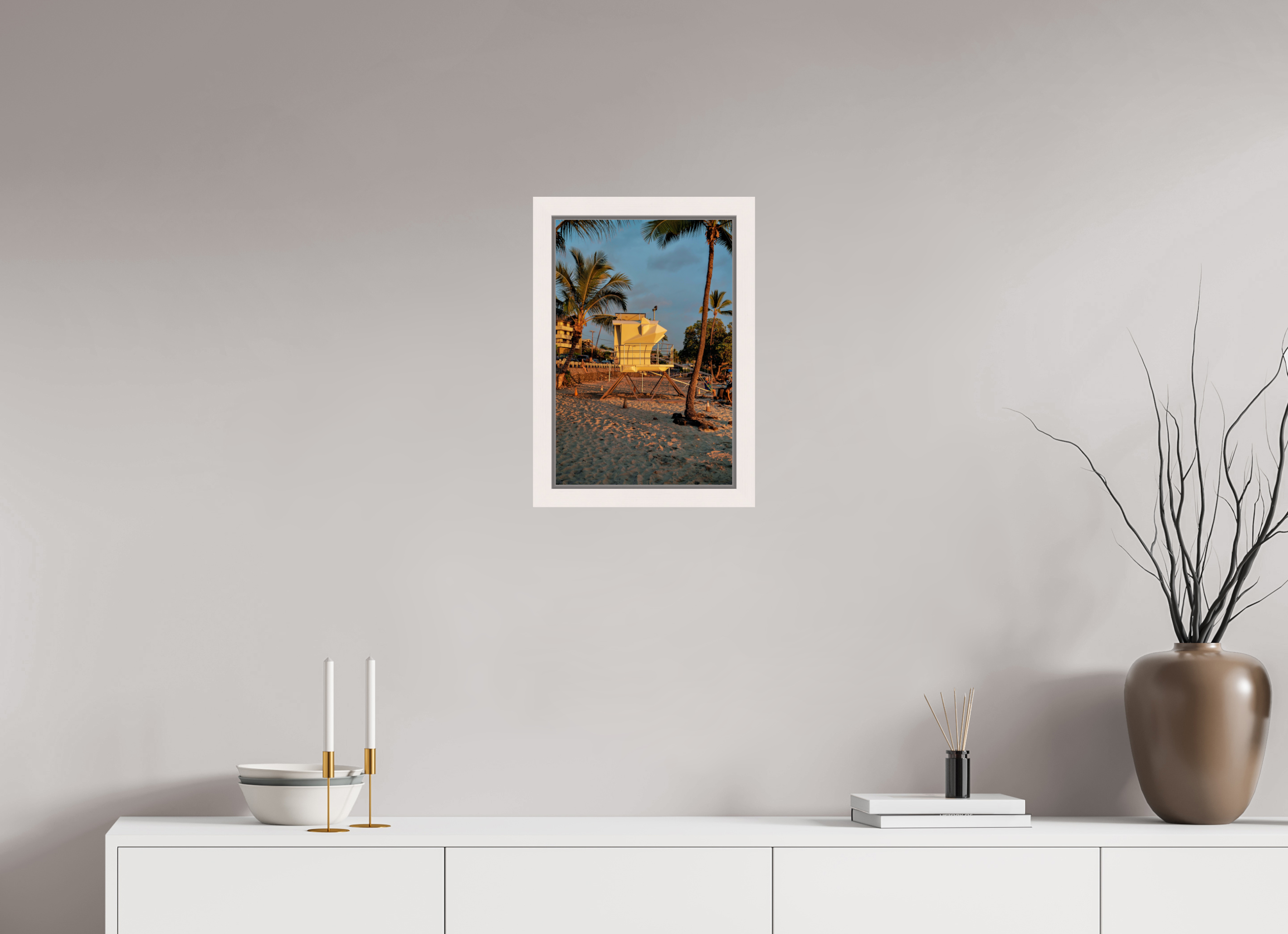 30 x 45 cm, Framed Plexi Last Watch – Hawaii