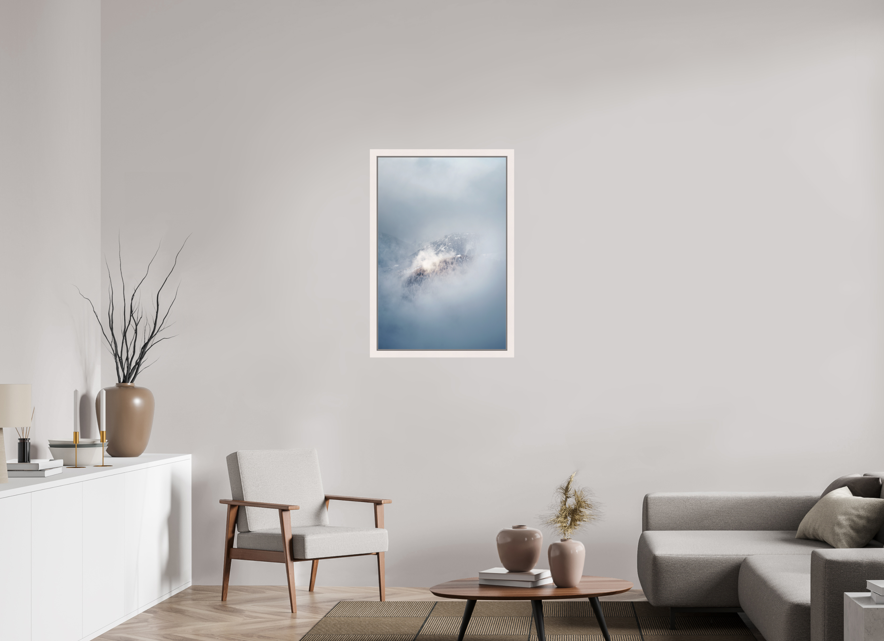 60 x 90 cm, Framed Plexi WINDOW OF CLOUDS