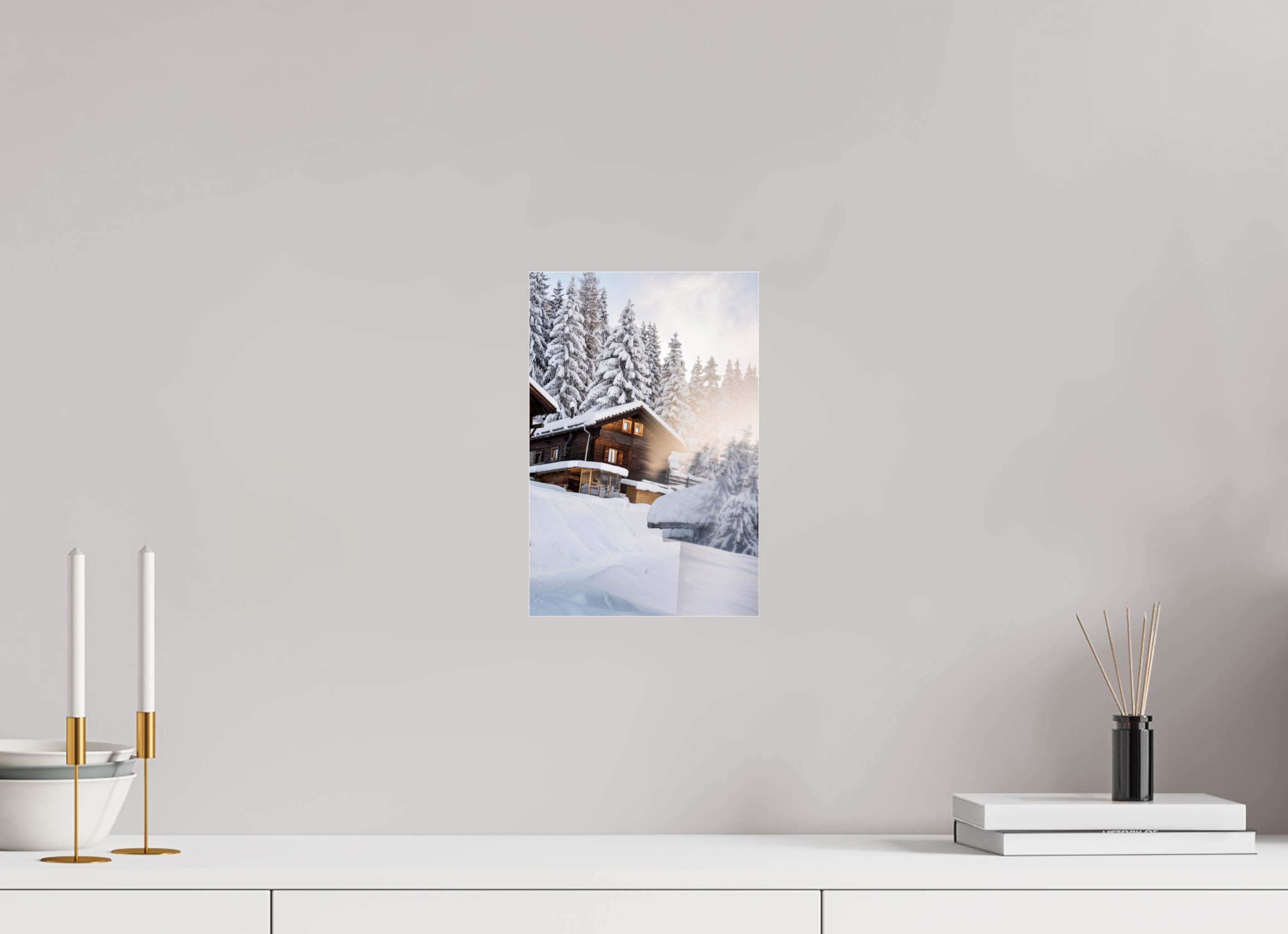 20 x 30 cm, Photos Plexi Chez Dany in Winter – Verbier, Switzerland