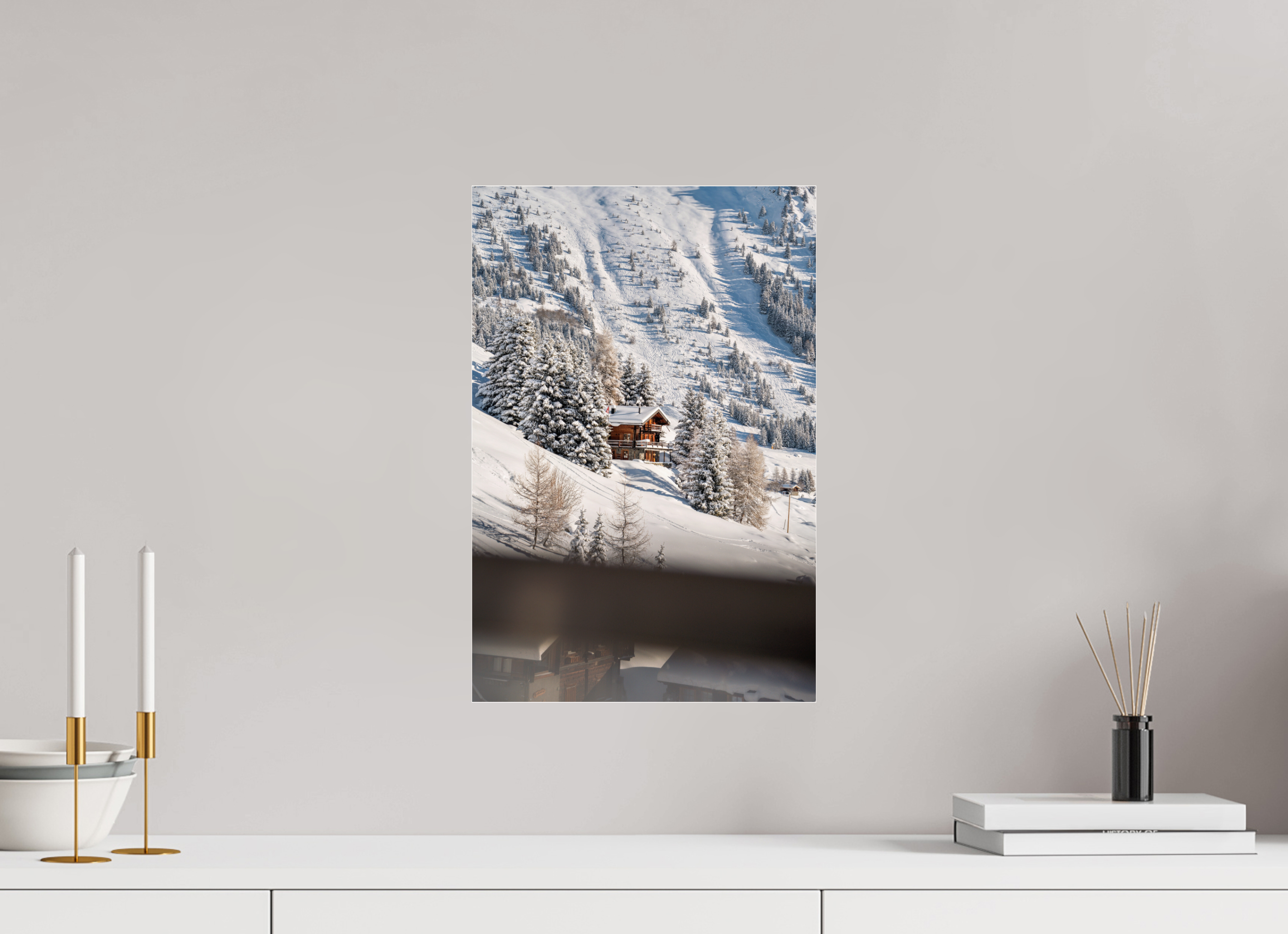30 x 45 cm, Photos Plexi Chalet From Savoleyres Lift