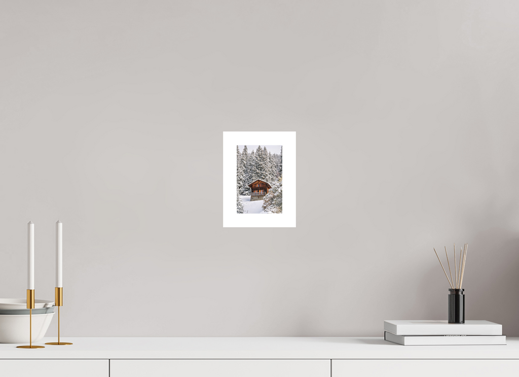 10 x 15 cm, Epson Fine Art Cotton Smooth Natural Paper Hidden Chalet – Verbier, Switzerland