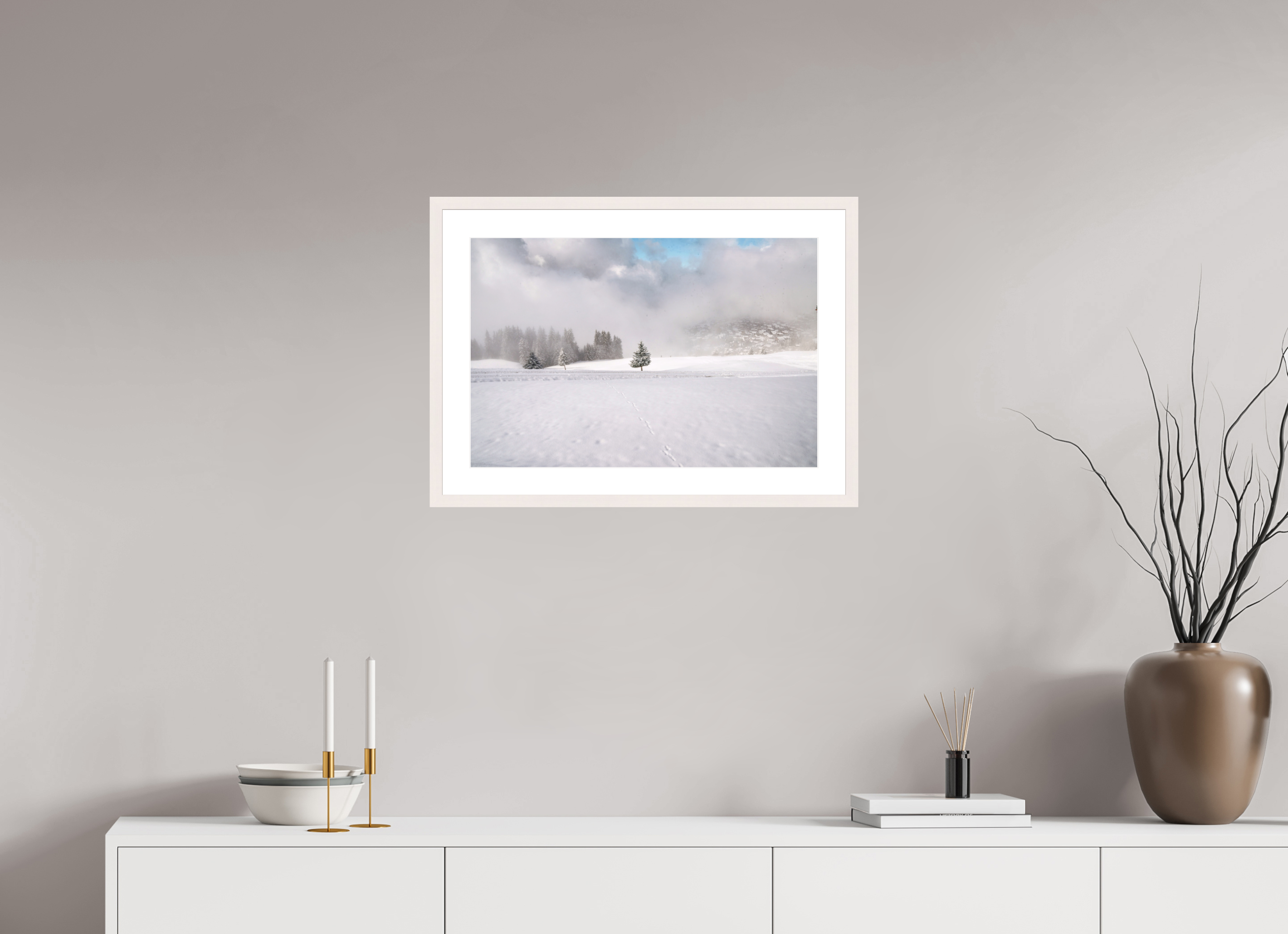 60 x 40 cm, Frame Hambourg 20mm One Tree Verbier