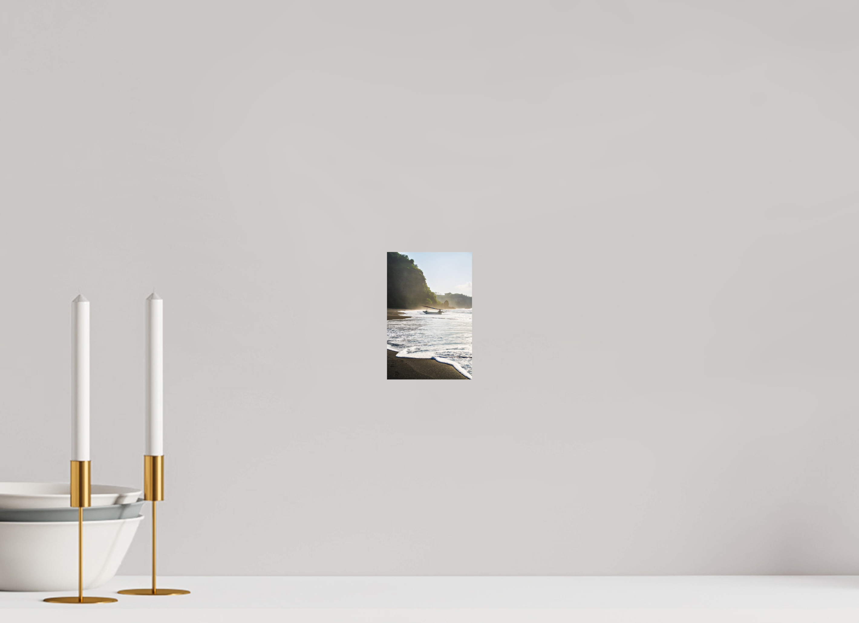 10 x 15 cm, Alu Dibond Metalic Suspension System Before the Tide – Bali, Indonesia