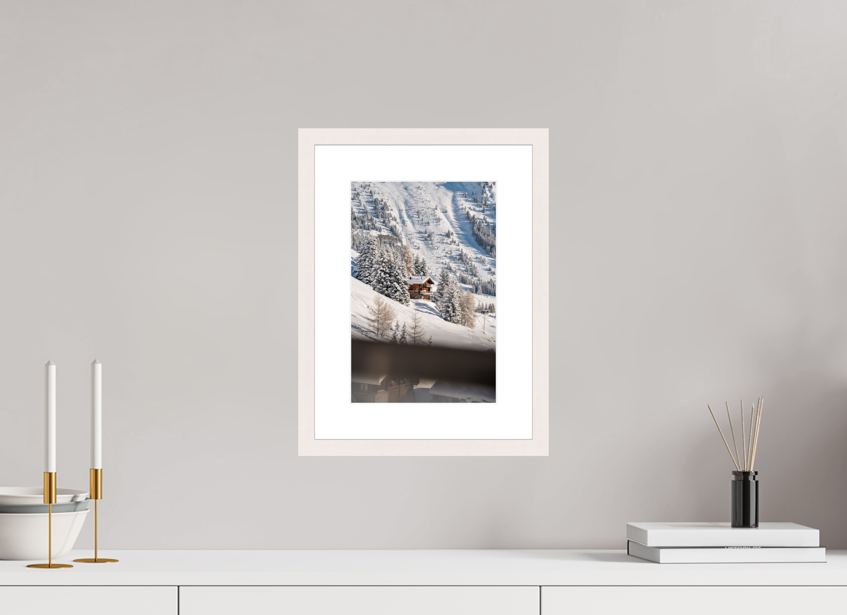 20 x 30 cm, Frame Hambourg 20mm Chalet From Savoleyres Lift