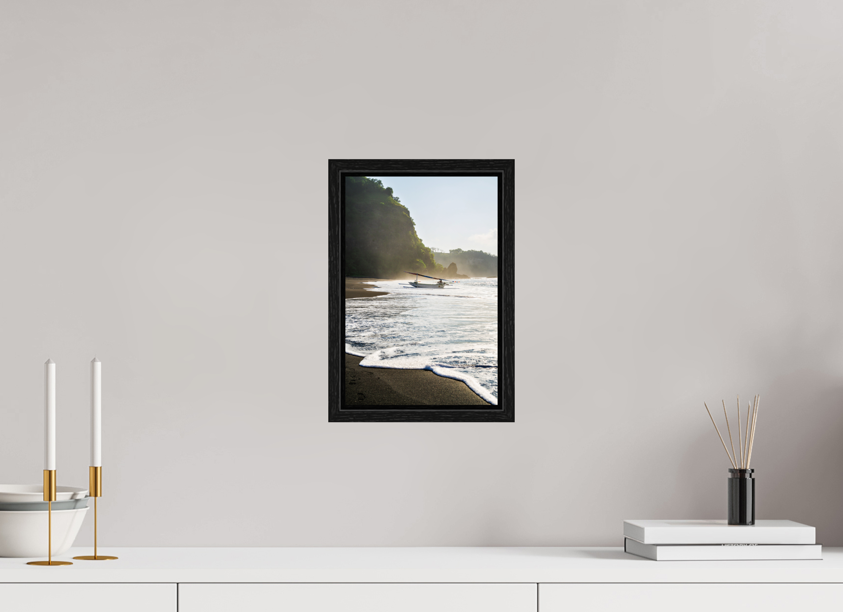 20 x 30 cm, Floater Frame Before the Tide – Bali, Indonesia