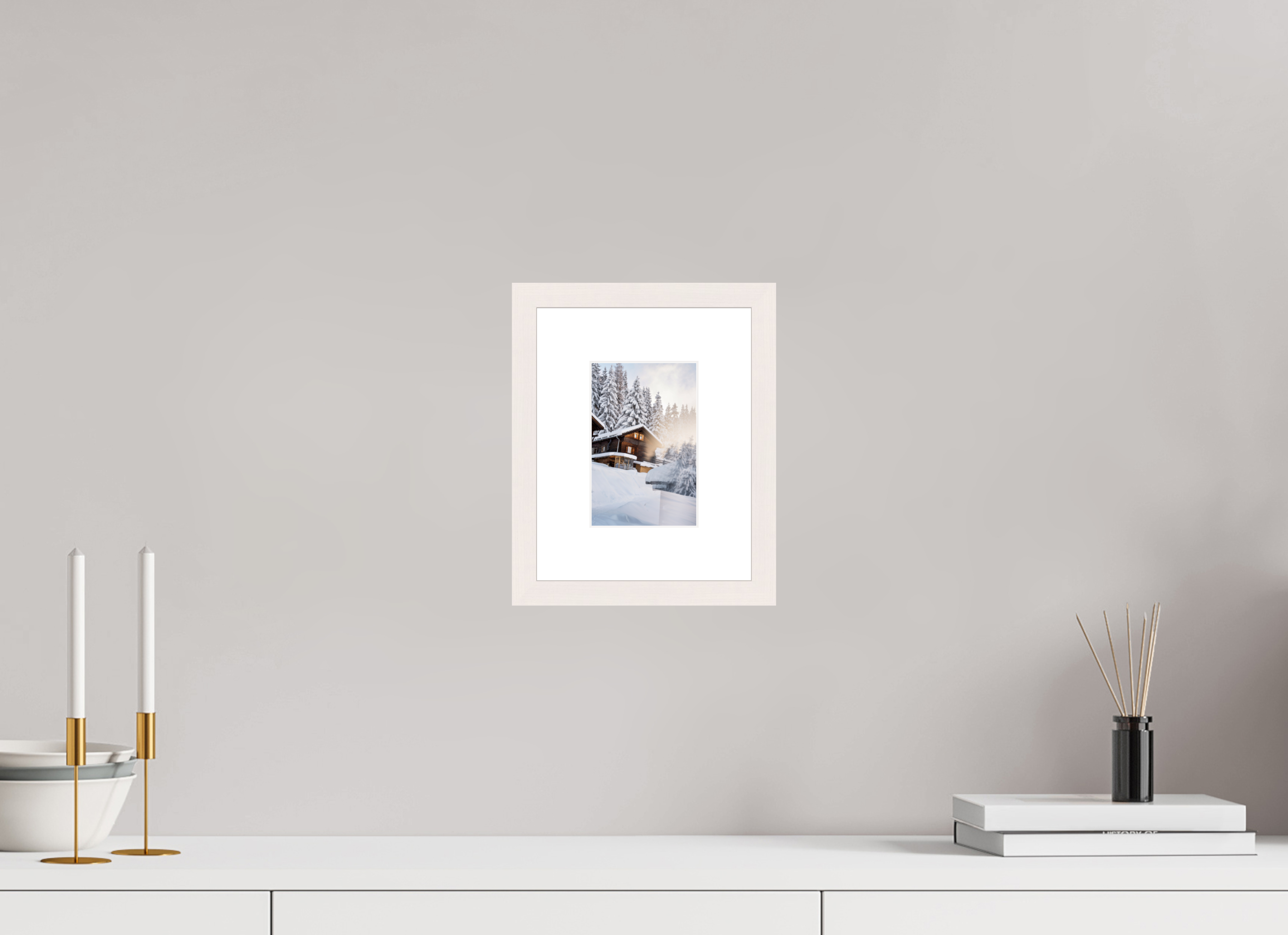 10 x 15 cm, Frame Hambourg 20mm Chez Dany in Winter – Verbier, Switzerland