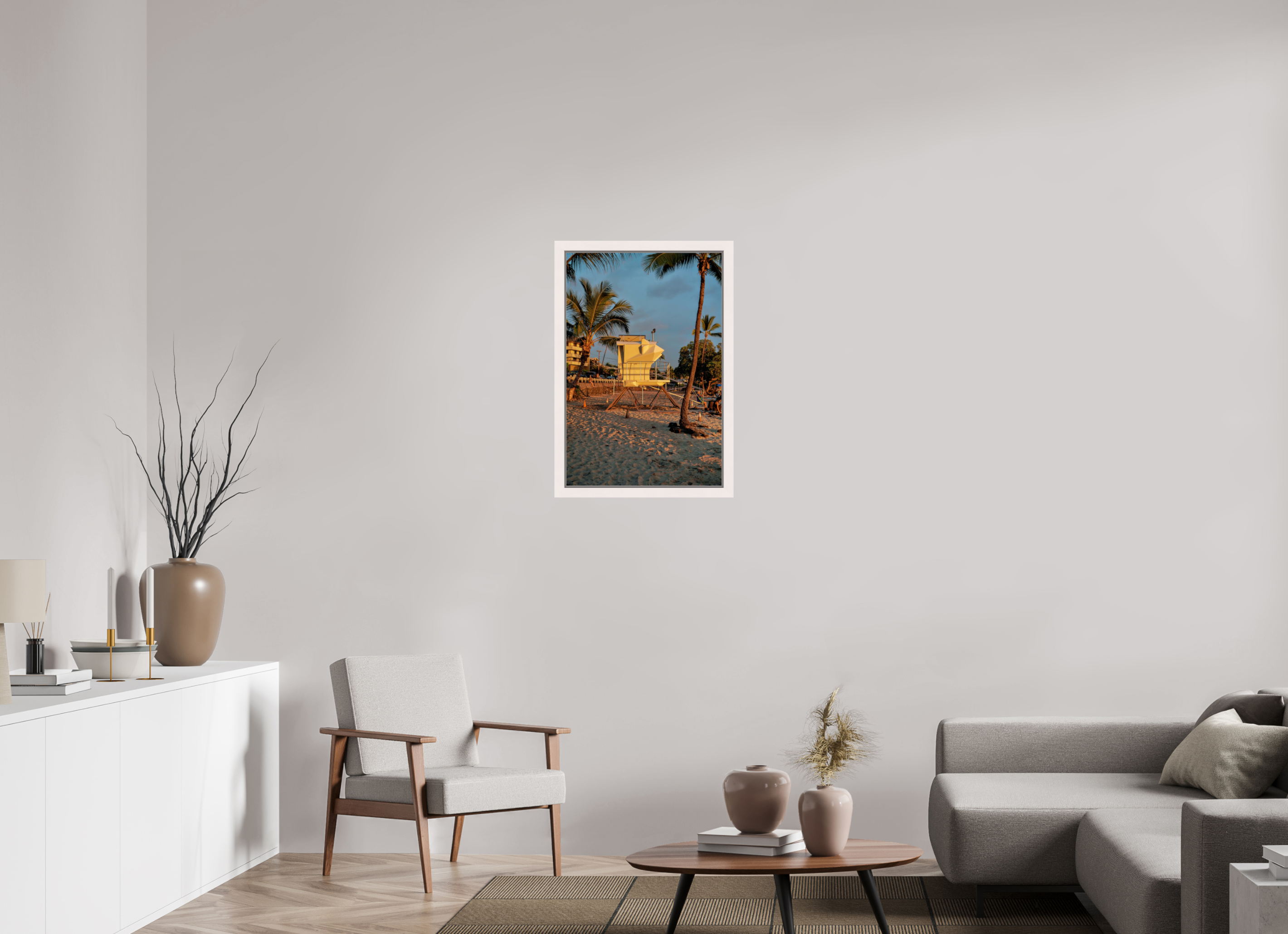 50 x 75 cm, Framed Plexi Last Watch – Hawaii