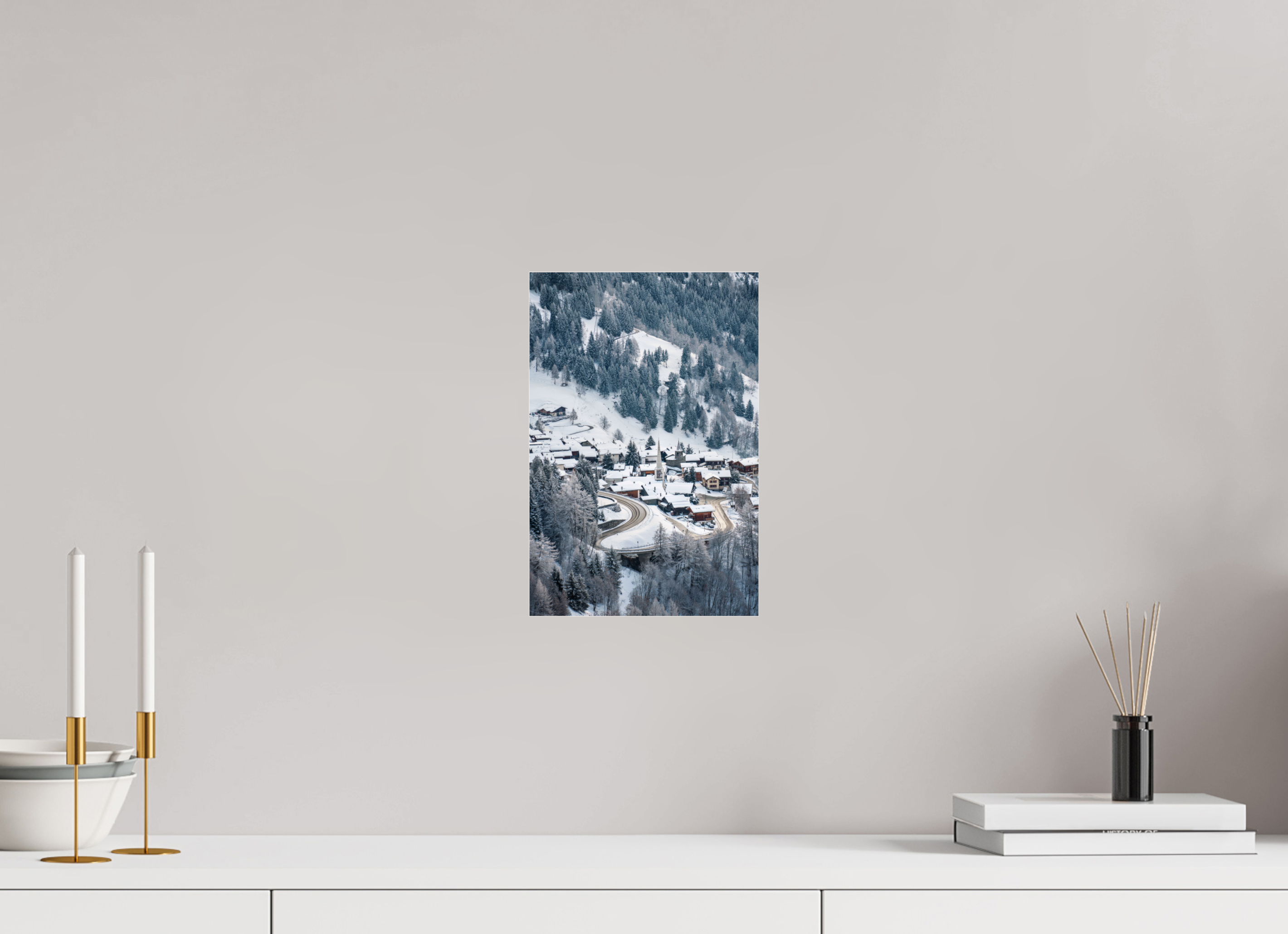 20 x 30 cm, Photos Plexi Verbier Village Church