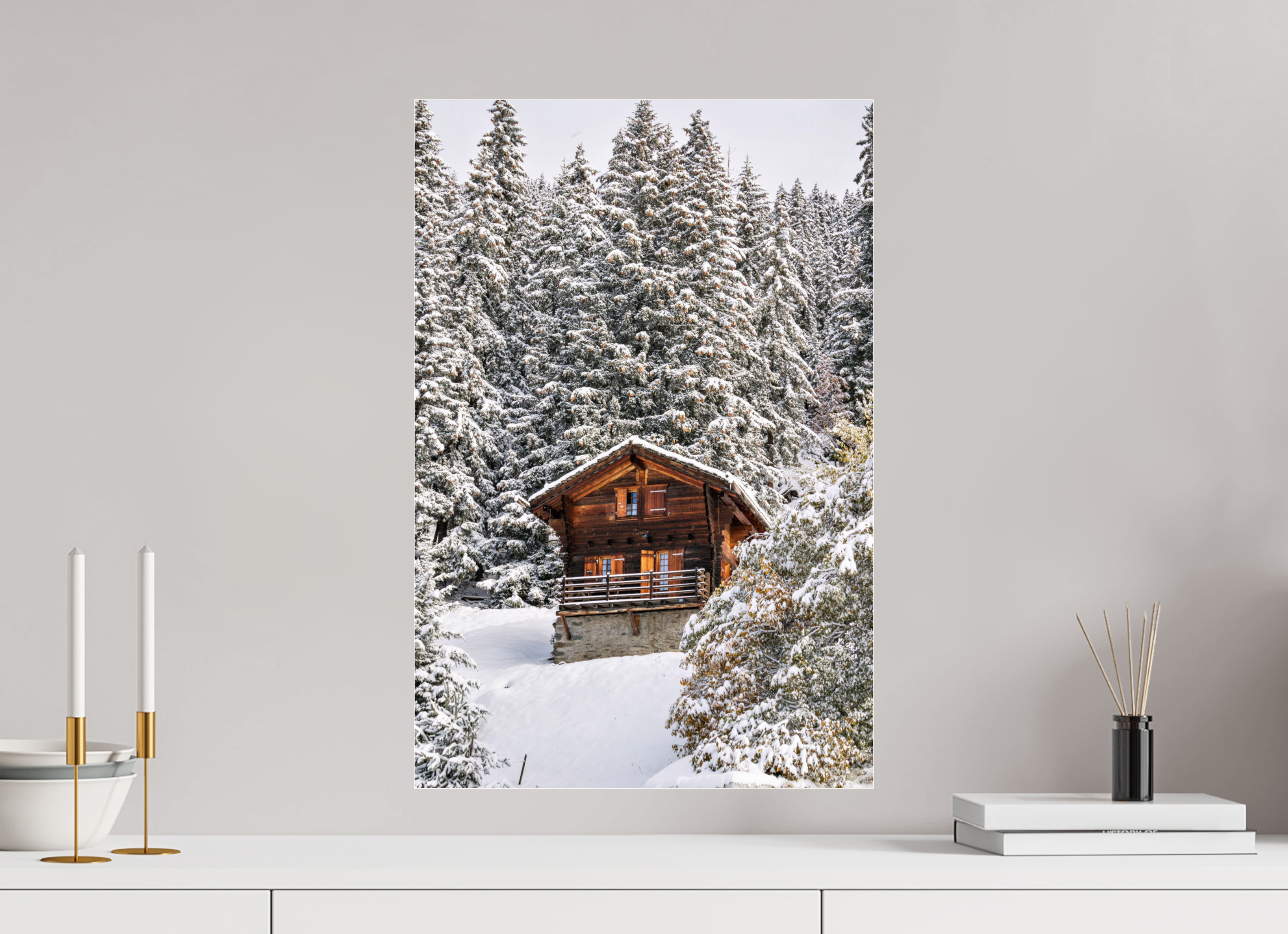 40 x 60 cm, Photos Plexi Hidden Chalet – Verbier, Switzerland