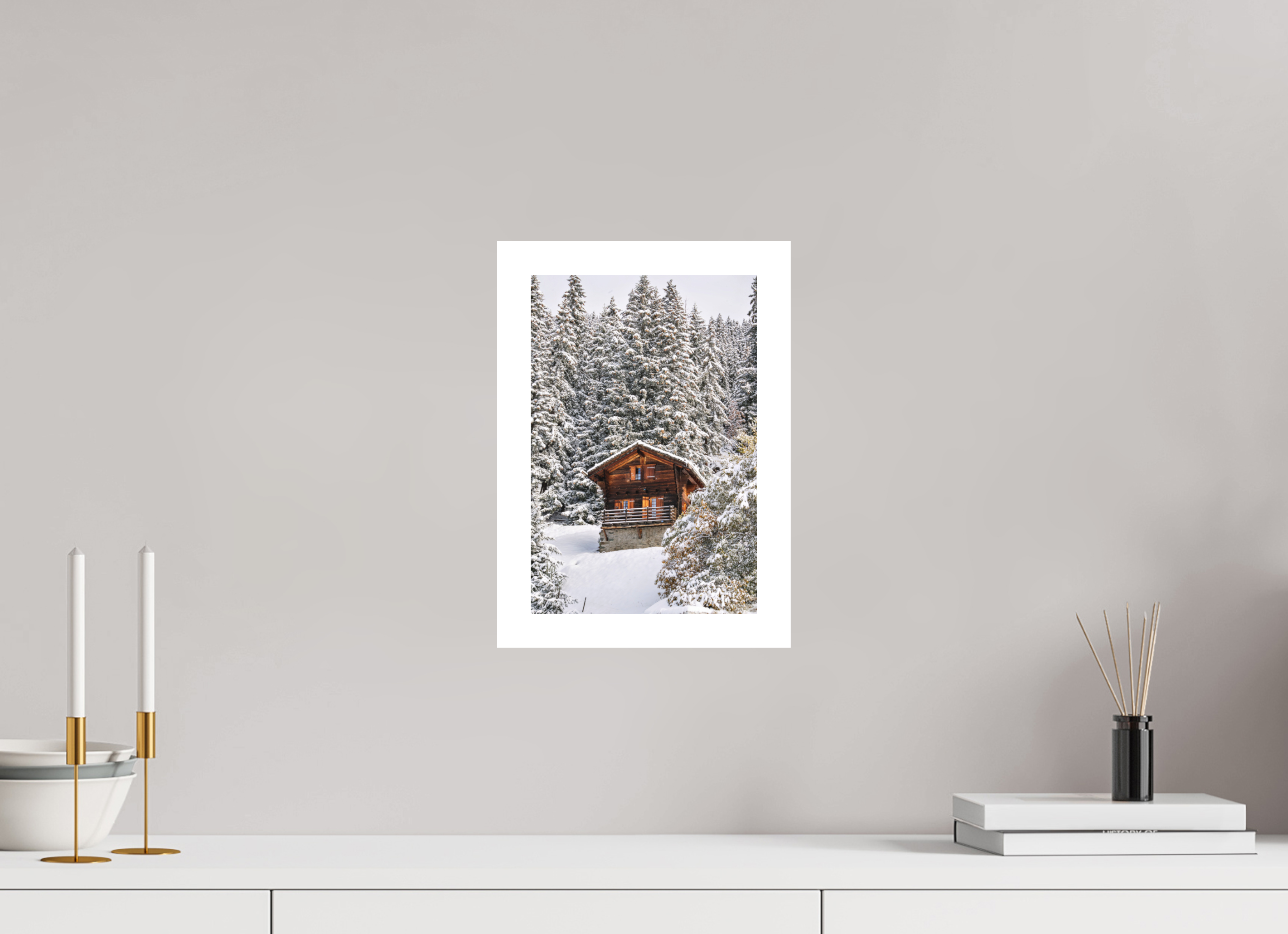 20 x 30 cm, Epson Fine Art Cotton Smooth Natural Paper Hidden Chalet – Verbier, Switzerland