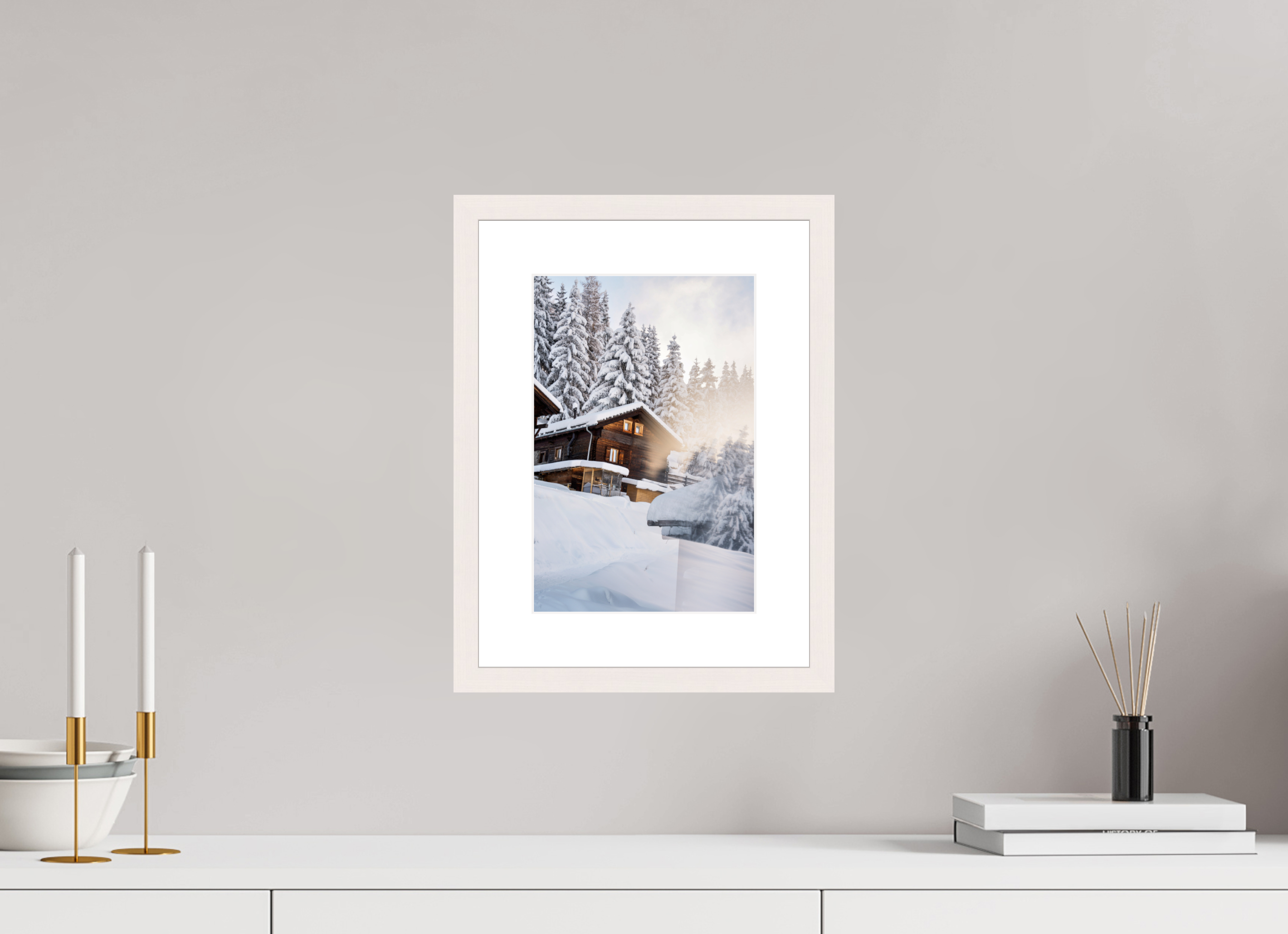20 x 30 cm, Frame Hambourg 20mm Chez Dany in Winter – Verbier, Switzerland