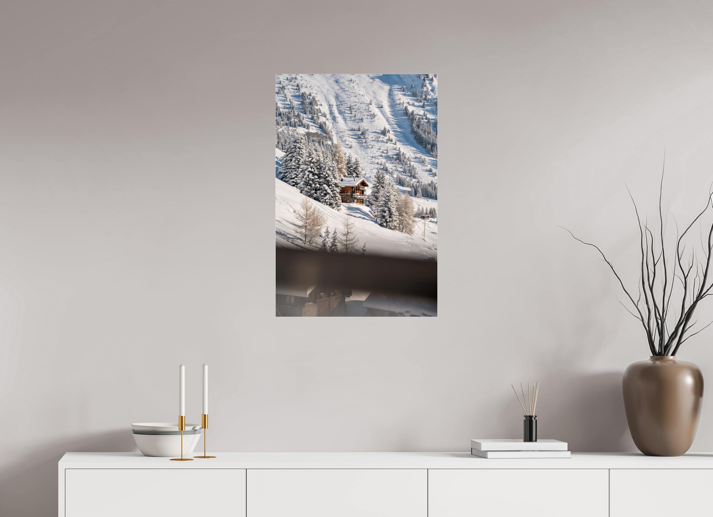 50 x 75 cm, Photos Plexi Chalet From Savoleyres Lift