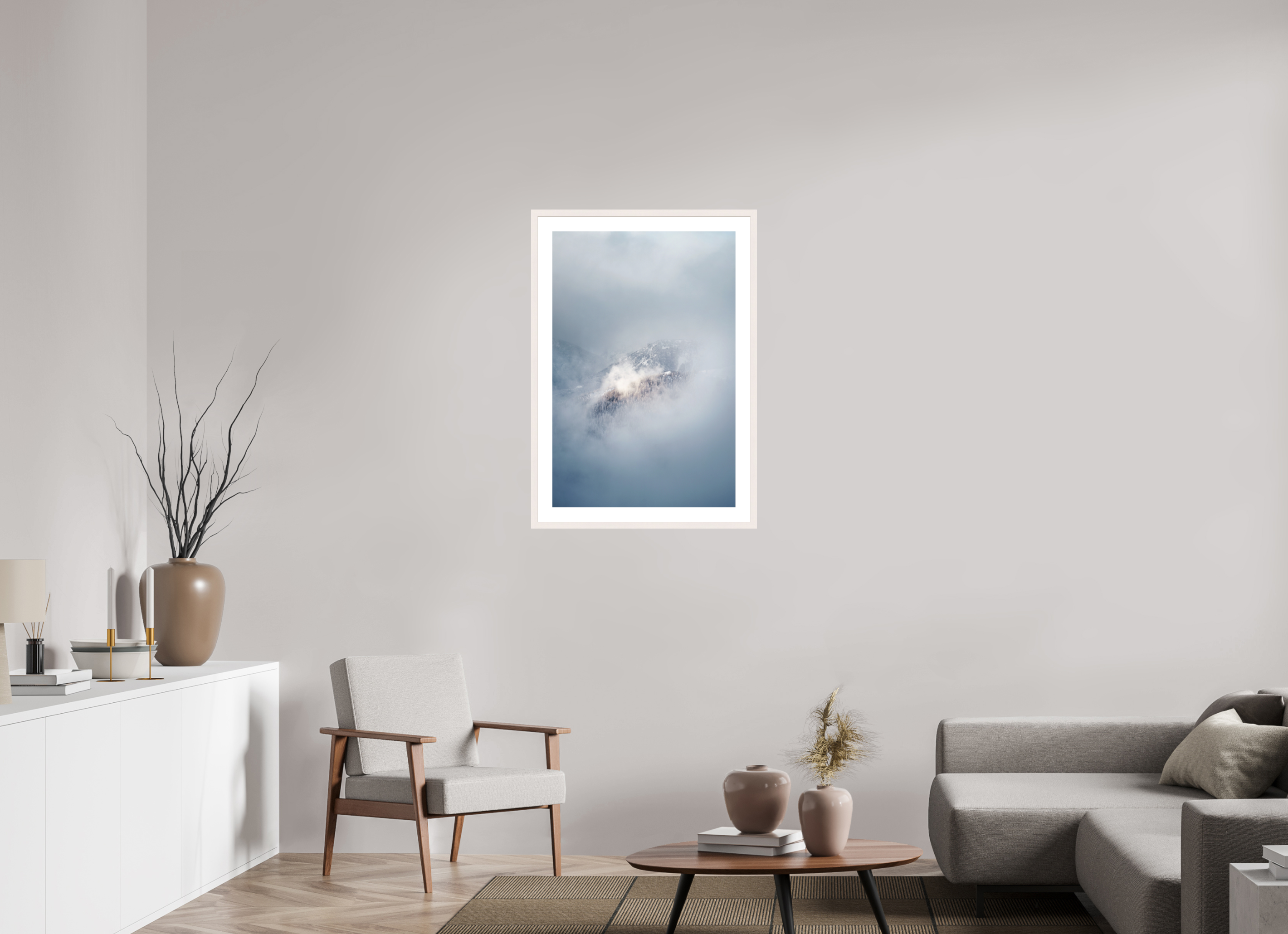 60 x 90 cm, Frame Hambourg 20mm WINDOW OF CLOUDS