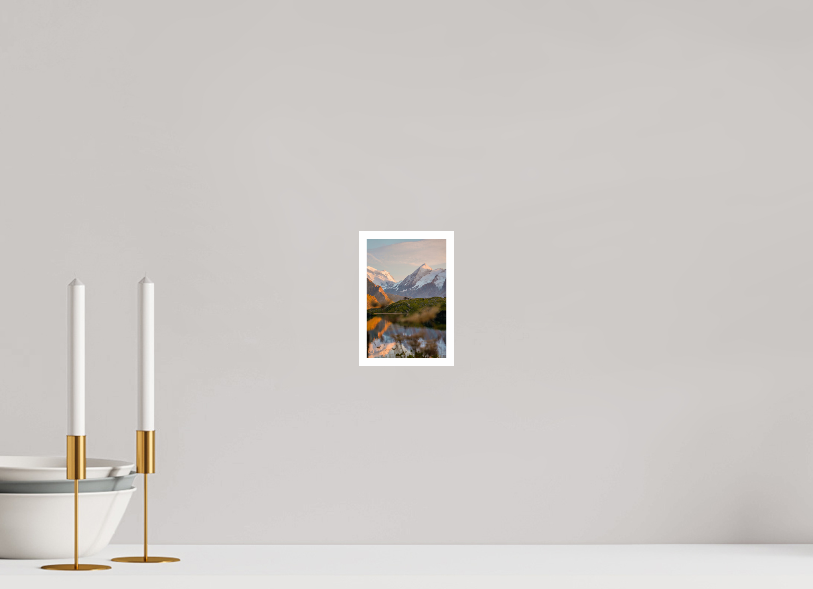 10 x 15 cm, Fine Art Print Epson Photo Paper Still Water at Louvie – Val de Bagnes, Switzerland