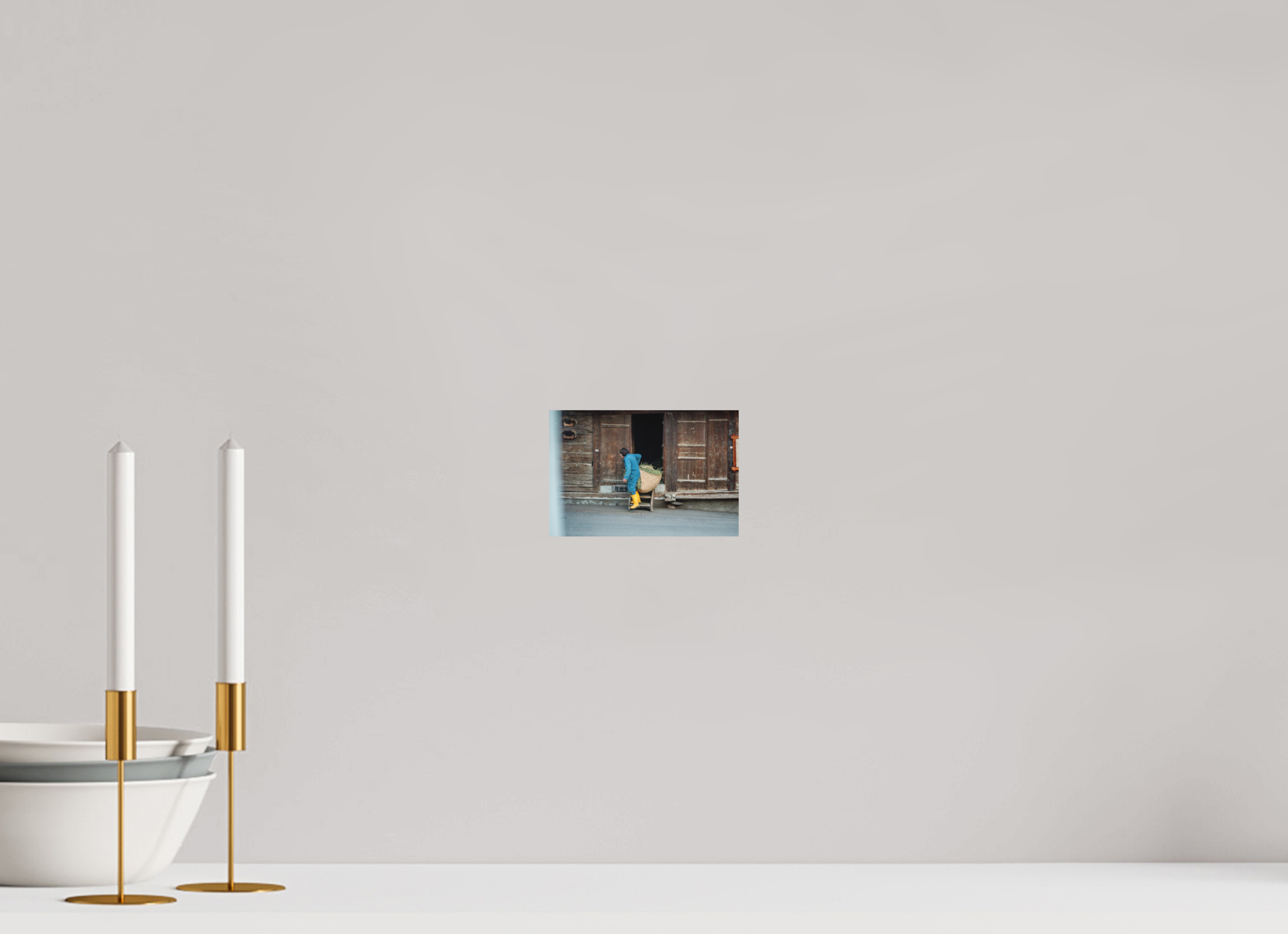 15 x 10 cm, Fuji Crystal DP Matte Print Farm Worker Bruson