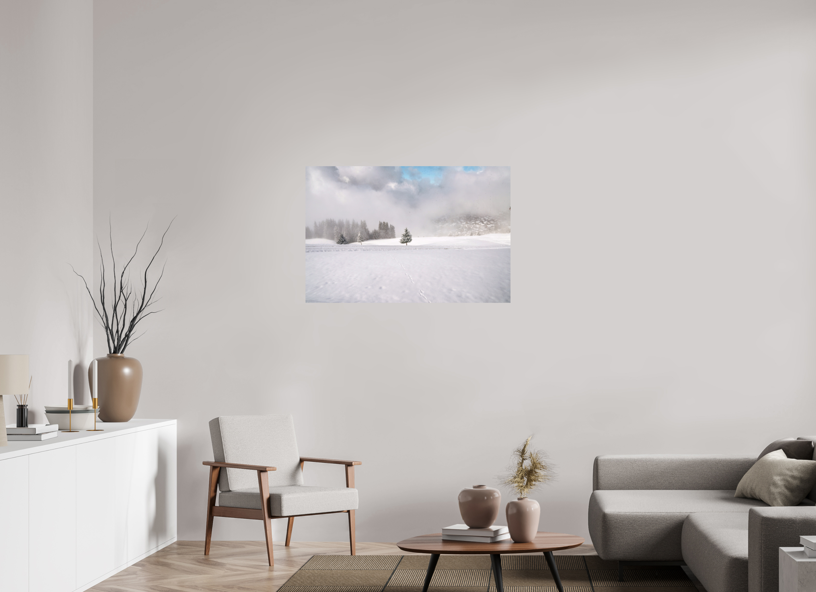 105 x 70 cm, Photo Print On Fuji Crystal DP II One Tree Verbier