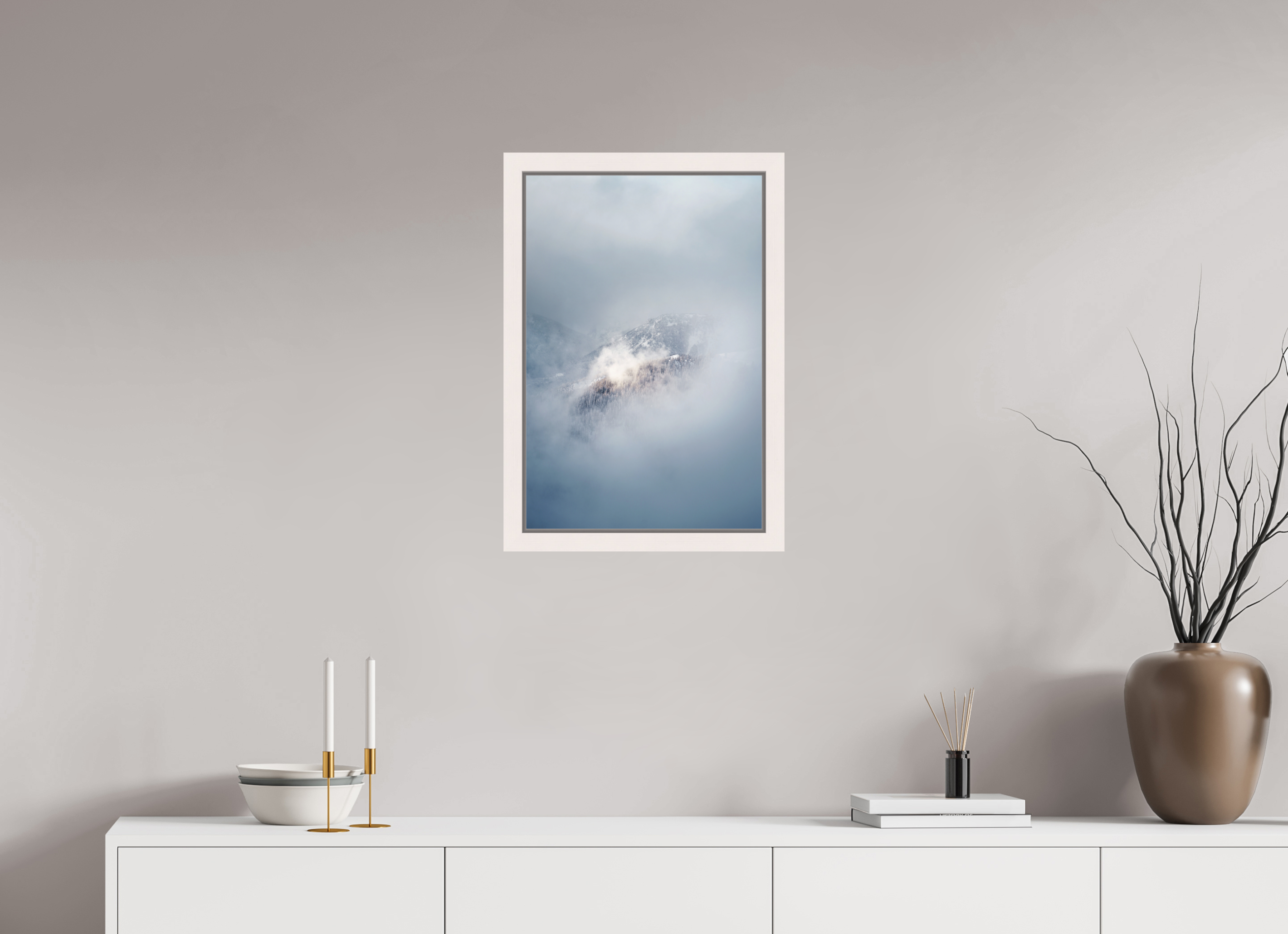 40 x 60 cm, Framed Plexi WINDOW OF CLOUDS