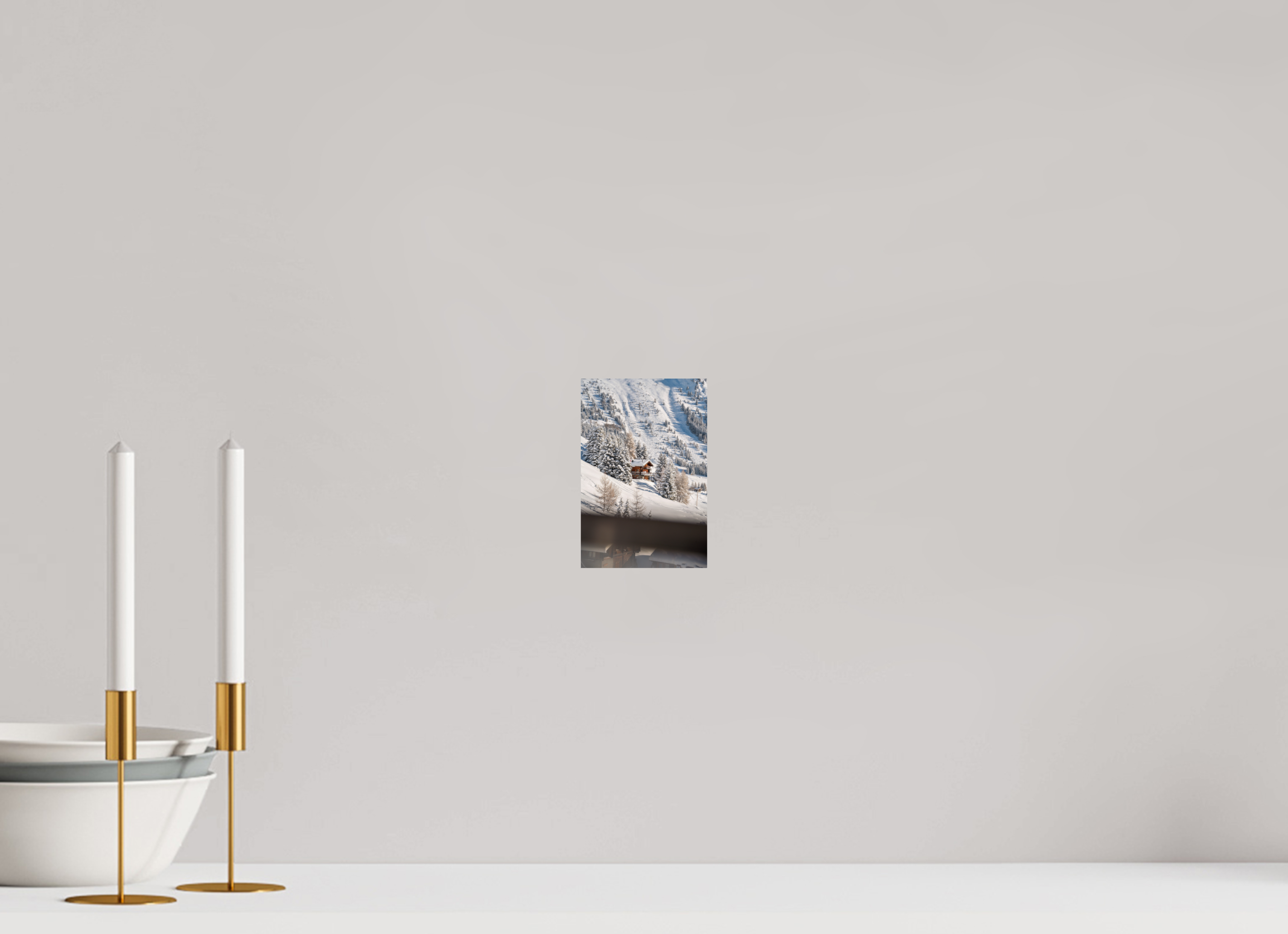 10 x 15 cm, Photo Print On Fuji Crystal DP II Chalet From Savoleyres Lift