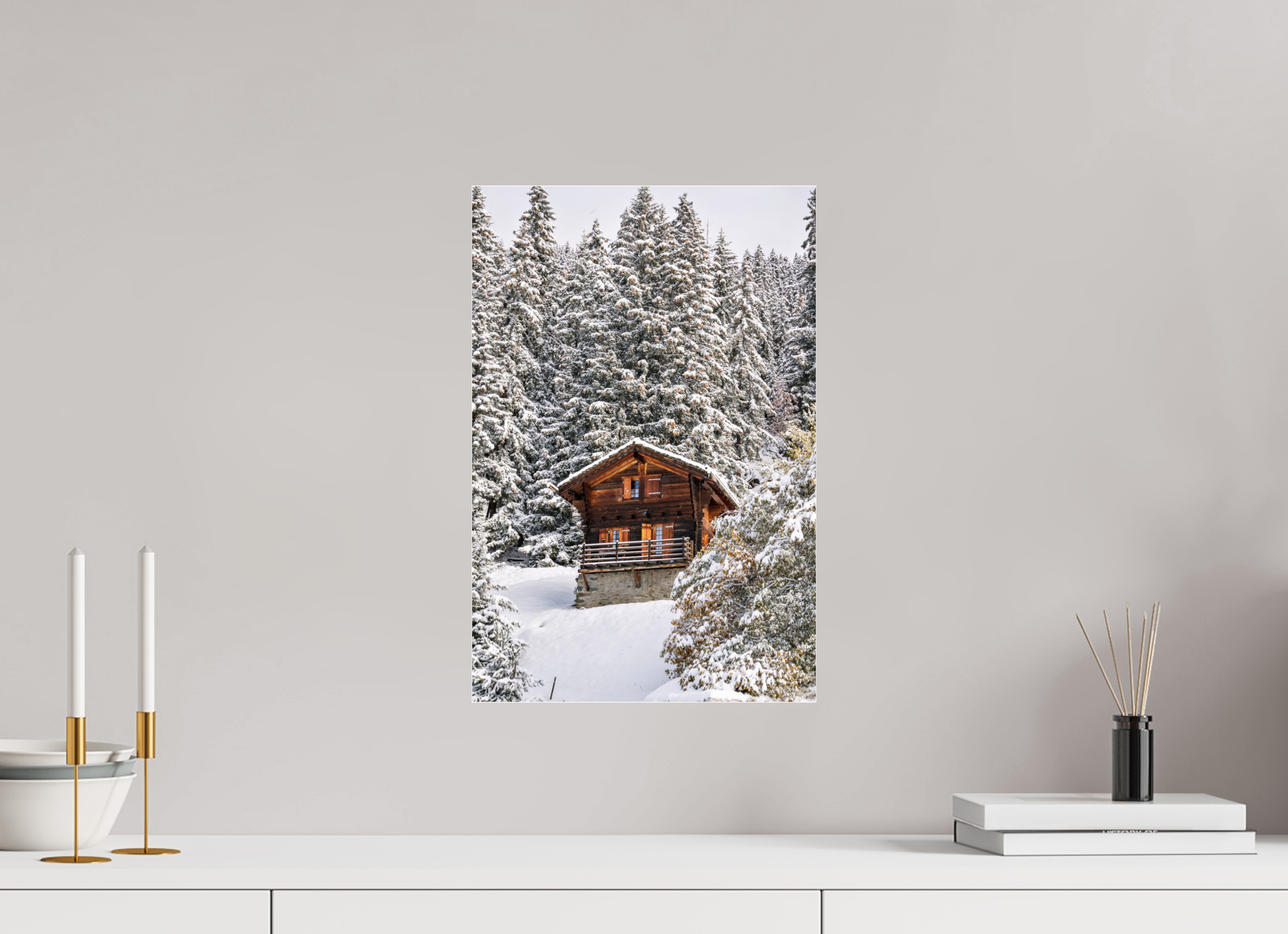 30 x 45 cm, Photos Plexi Hidden Chalet – Verbier, Switzerland
