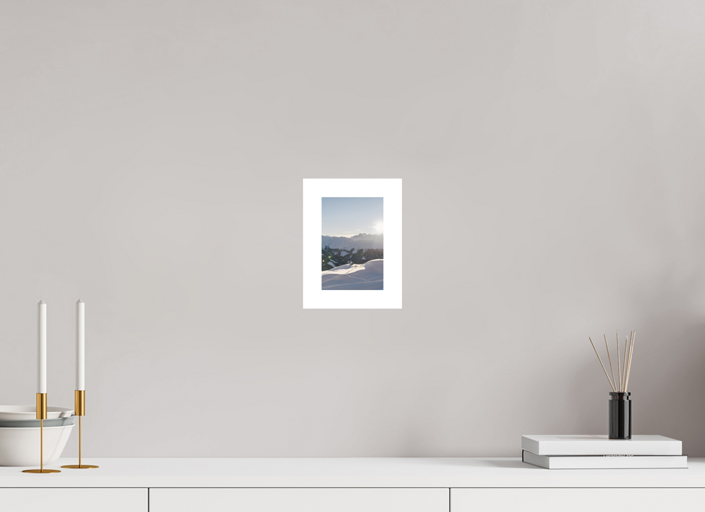 10 x 15 cm, Epson Fine Art Cotton Smooth Natural Paper Last Light at La Chaux – Verbier, Switzerland