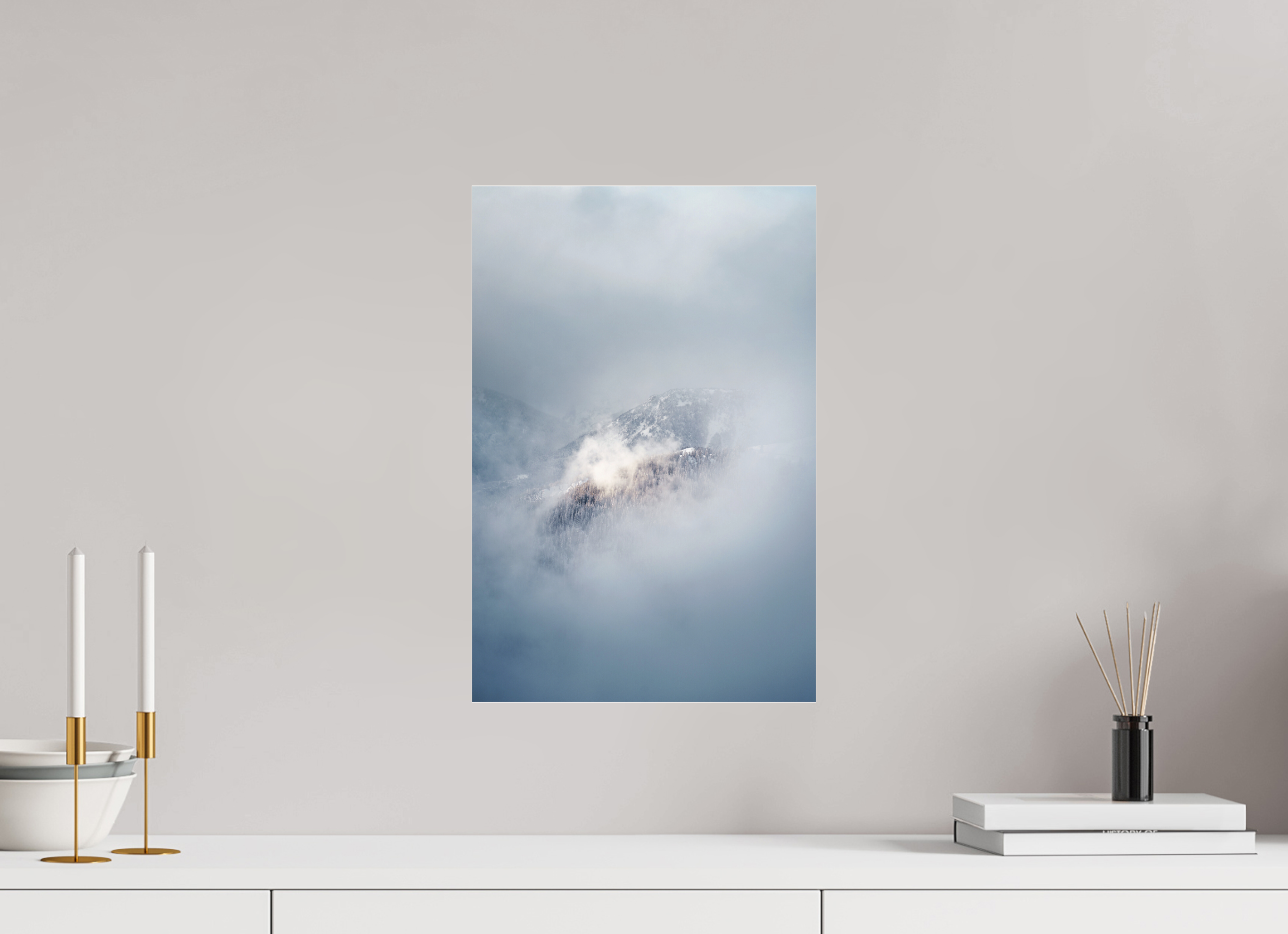 30 x 45 cm, Photo Print Under Acrylic Glass WINDOW OF CLOUDS
