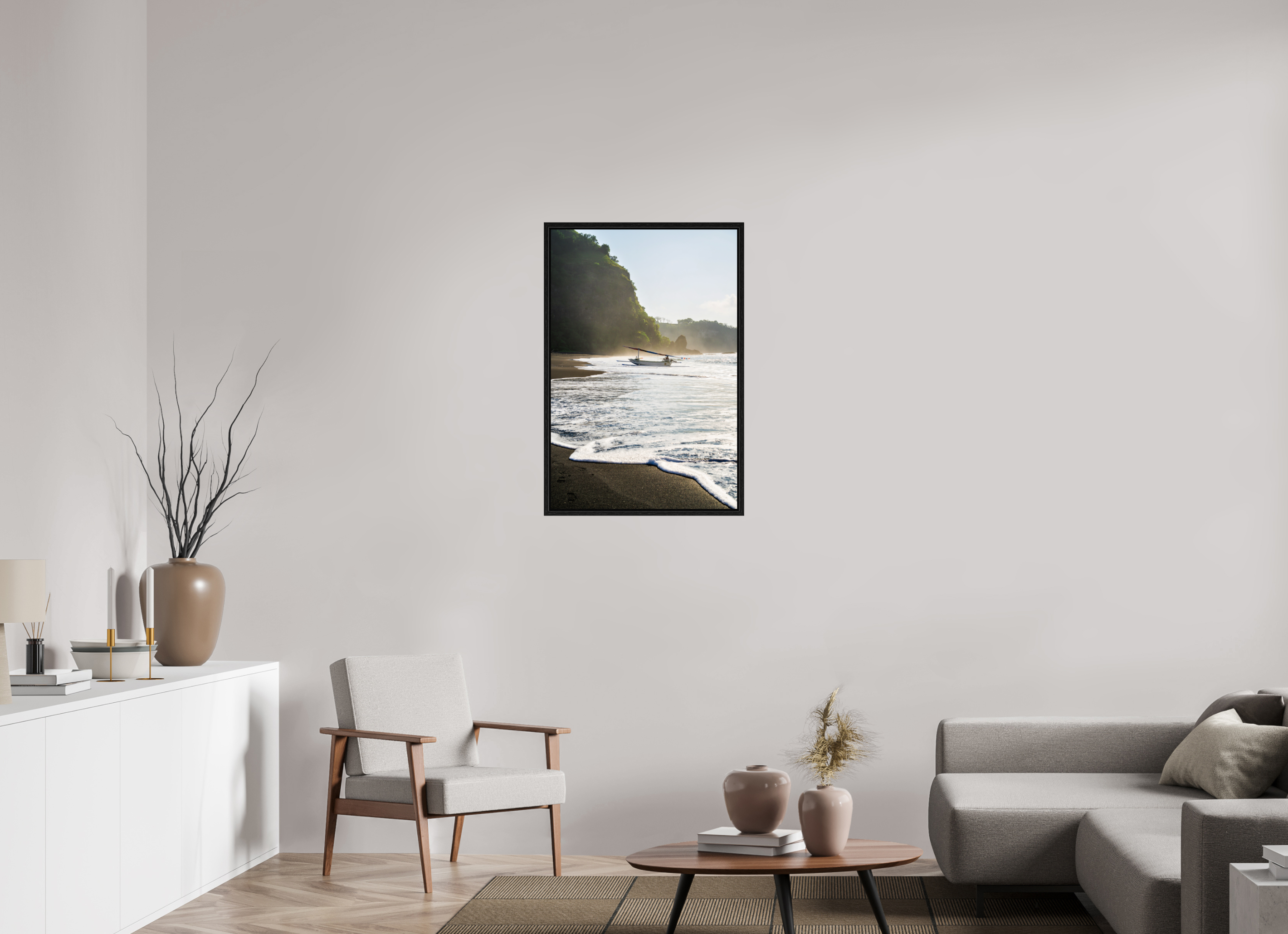 60 x 90 cm, Floater Frame Before the Tide – Bali, Indonesia